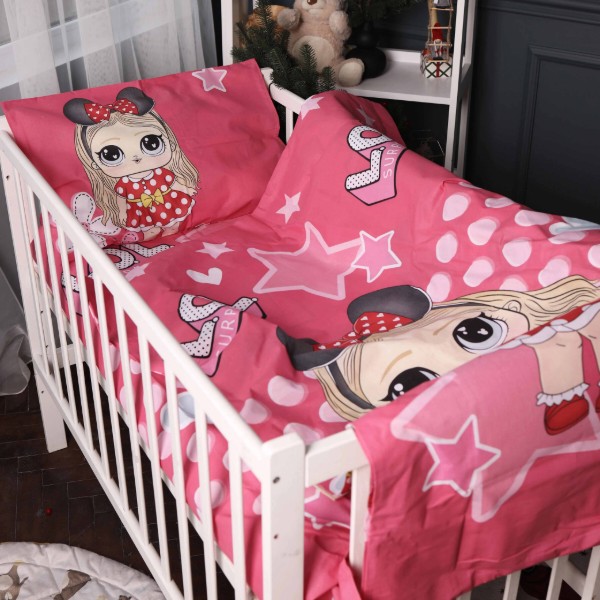 Фото - Комплект постільної білизни MirSon Kids Time 17-0699 LOL Dolls 160x220 см Бязь (2200010457032)